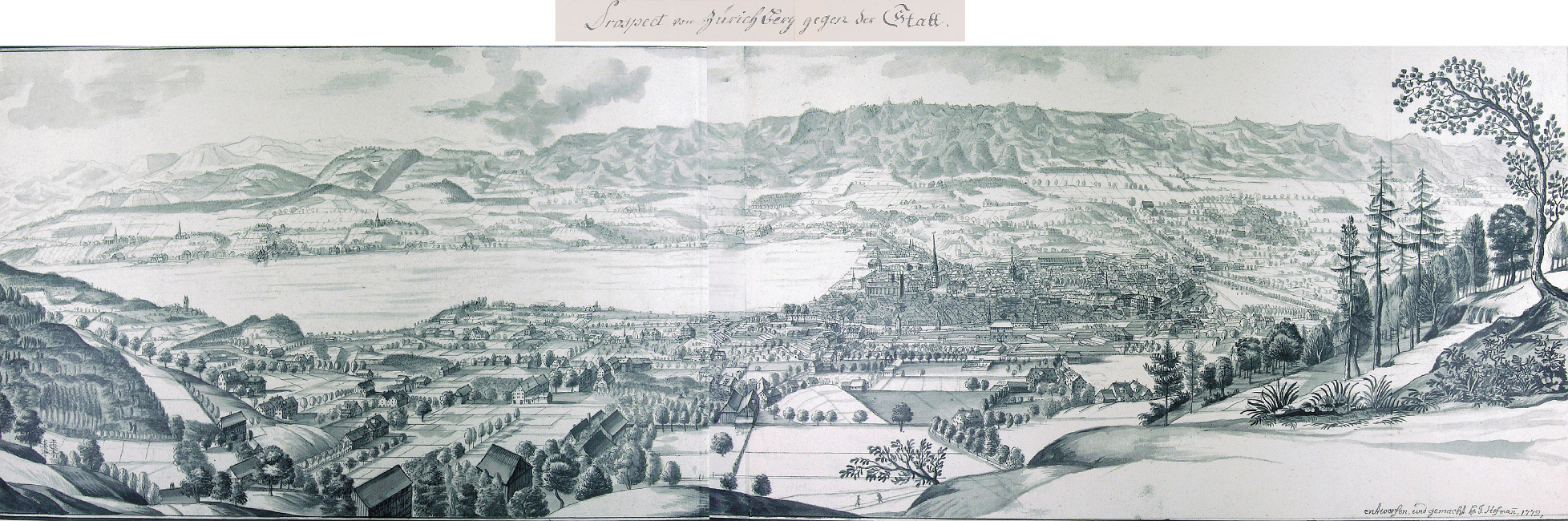 Ansichten der Stadt Zürich und der Orte am Zürichsee 1771-1772