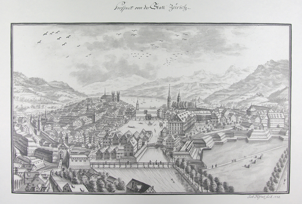 Ansichten der Stadt Zürich und der Orte am Zürichsee 1771-1772